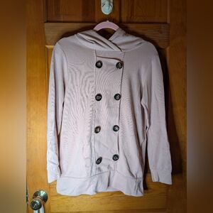 Pre-Owned - Double-Breasted Pink Sweater